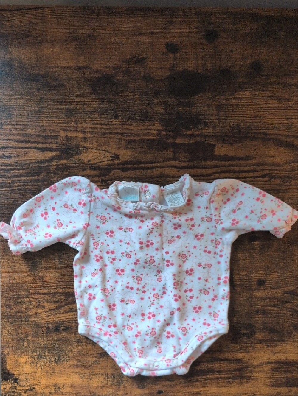 5/$25 KoalaBaby Floral Ruffle Neck Onesie Bodysuit 0-3M